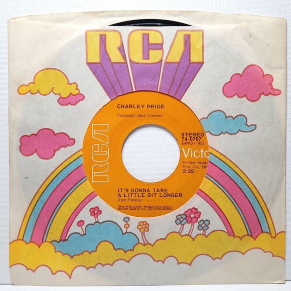 Charley Pride 45 It's Gonna Take A Little Bit Longer / You're Wanting To Stop M- - Picture 1 of 2